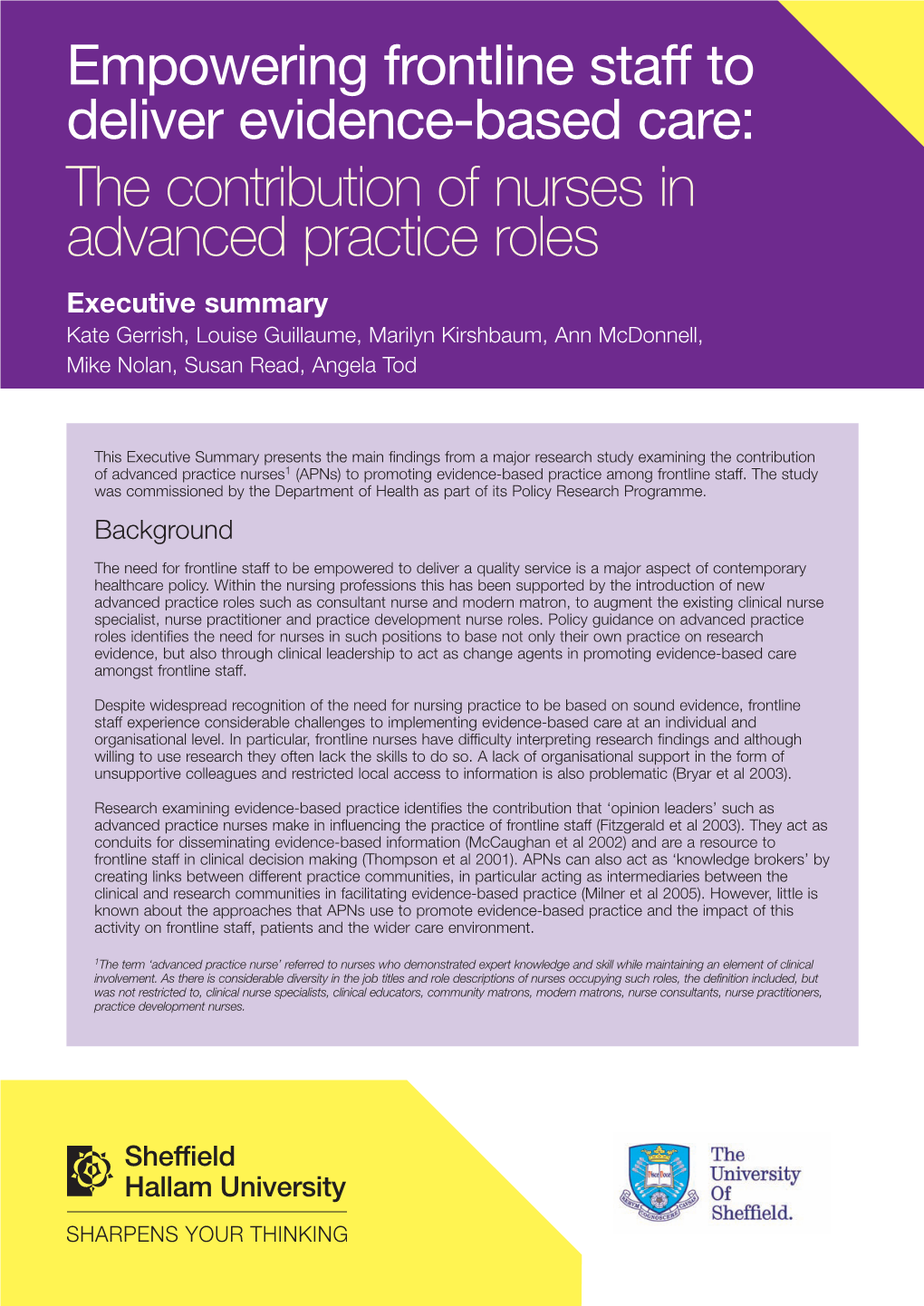 Empowering Frontline Staff to Deliver Evidence-Based Care