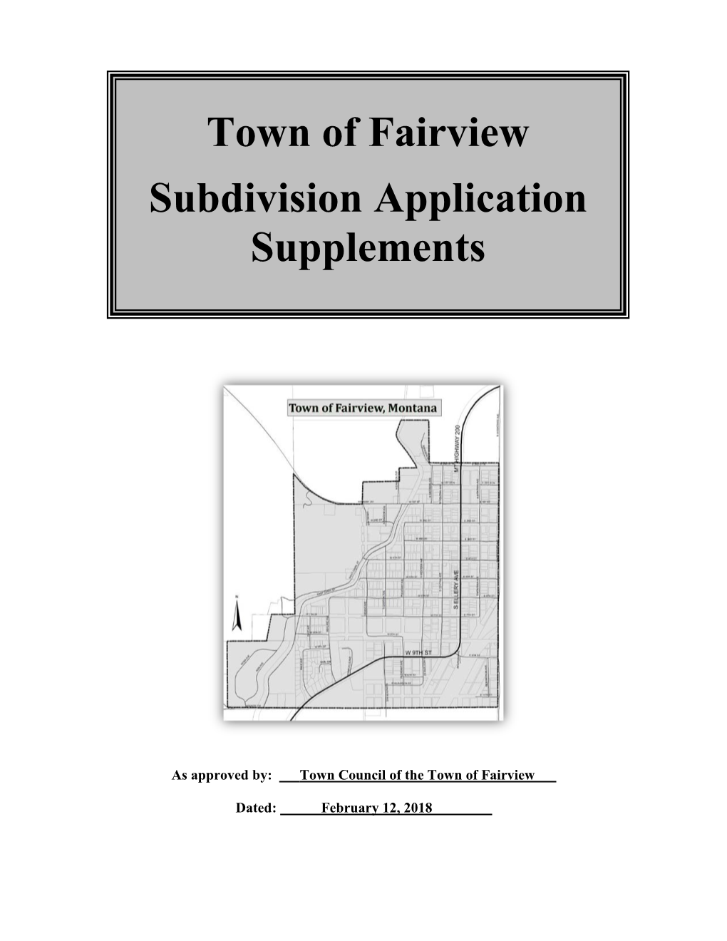 Town of Fairview Subdivision Regulations Supplements, Revised: 2/12/18 2 | Page Supplement 1: REQUEST for PRE APPLICATION MEETING