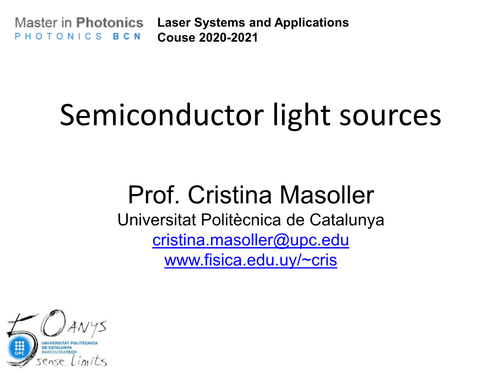 Semiconductor Light Sources