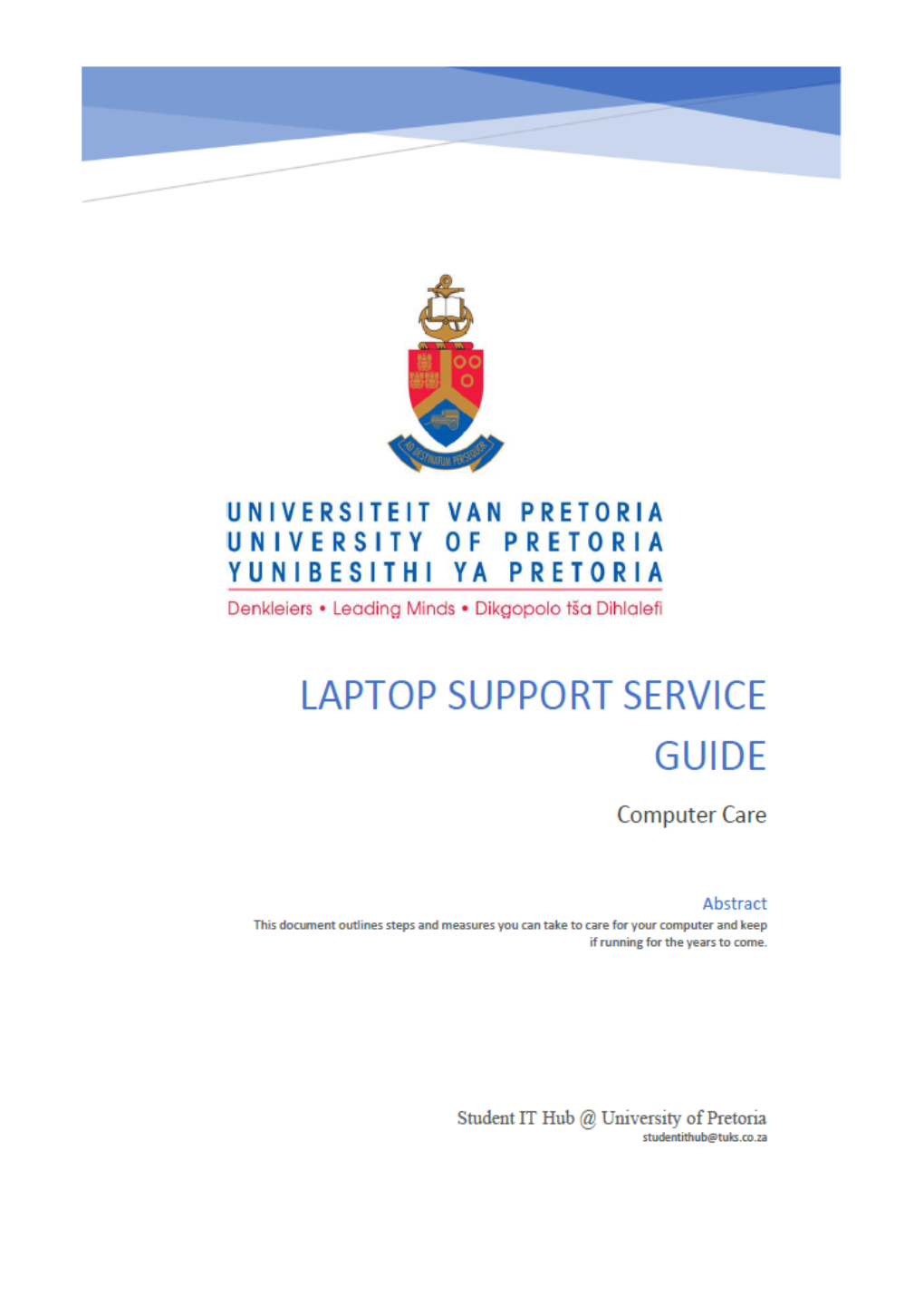 Laptop Service Guide