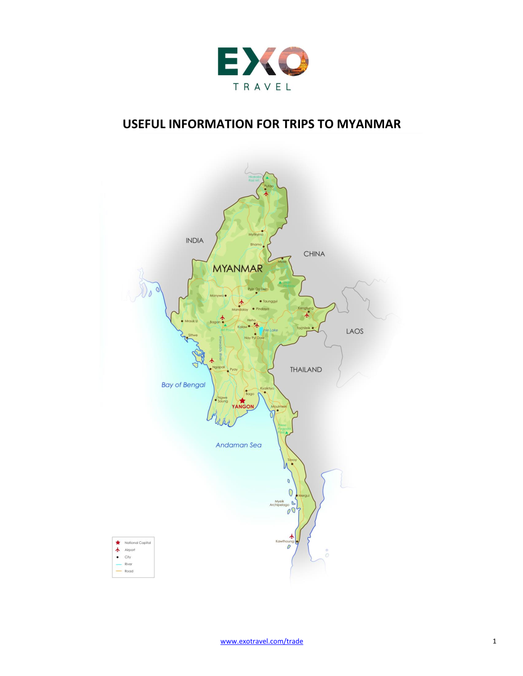 Useful Information for Trips to Myanmar