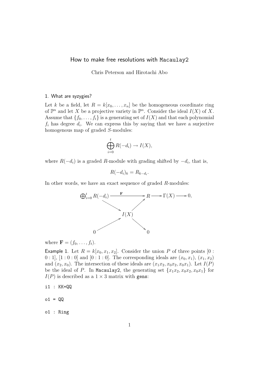 How to Make Free Resolutions with Macaulay2