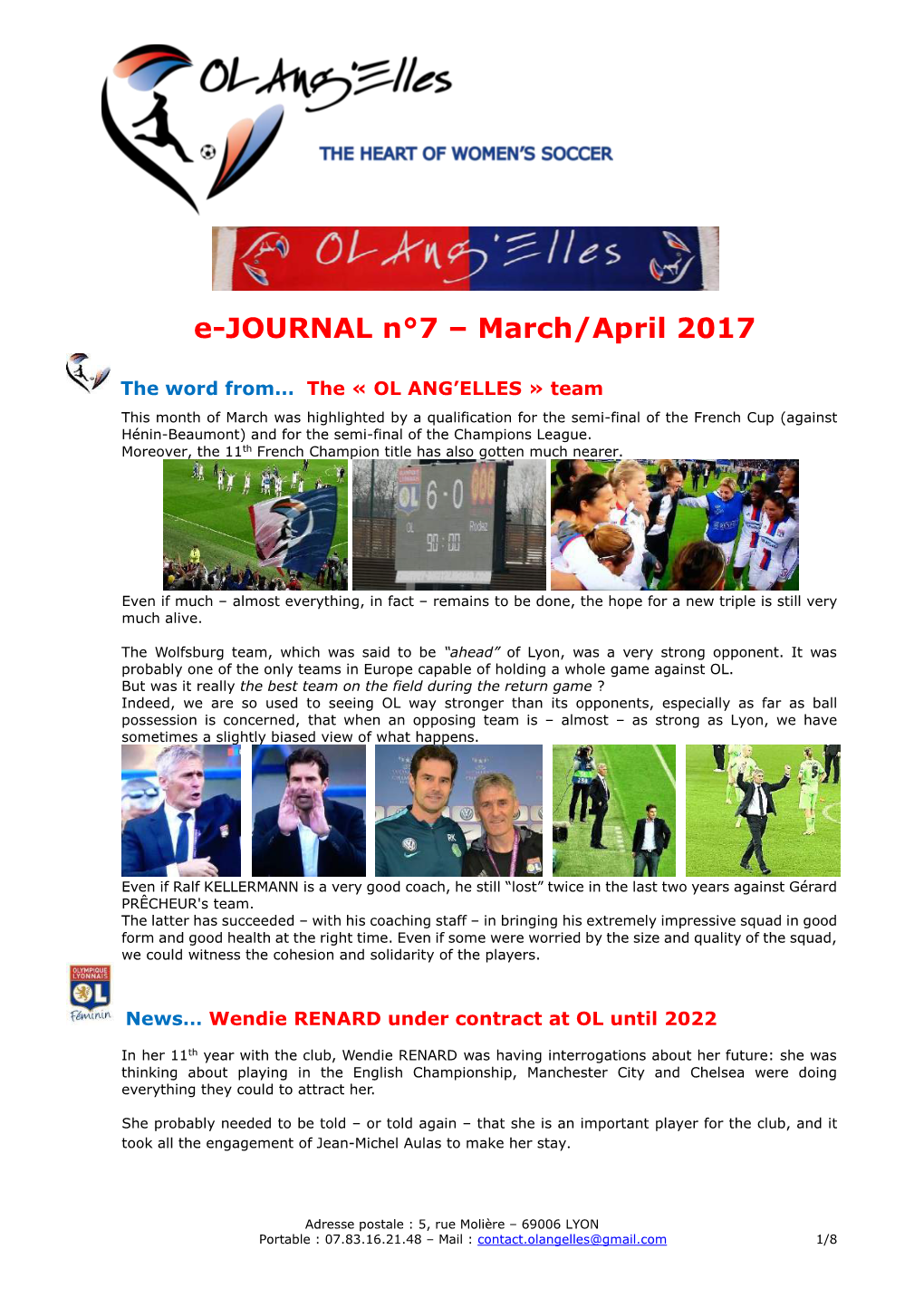 E-JOURNAL N°7 – March/April 2017