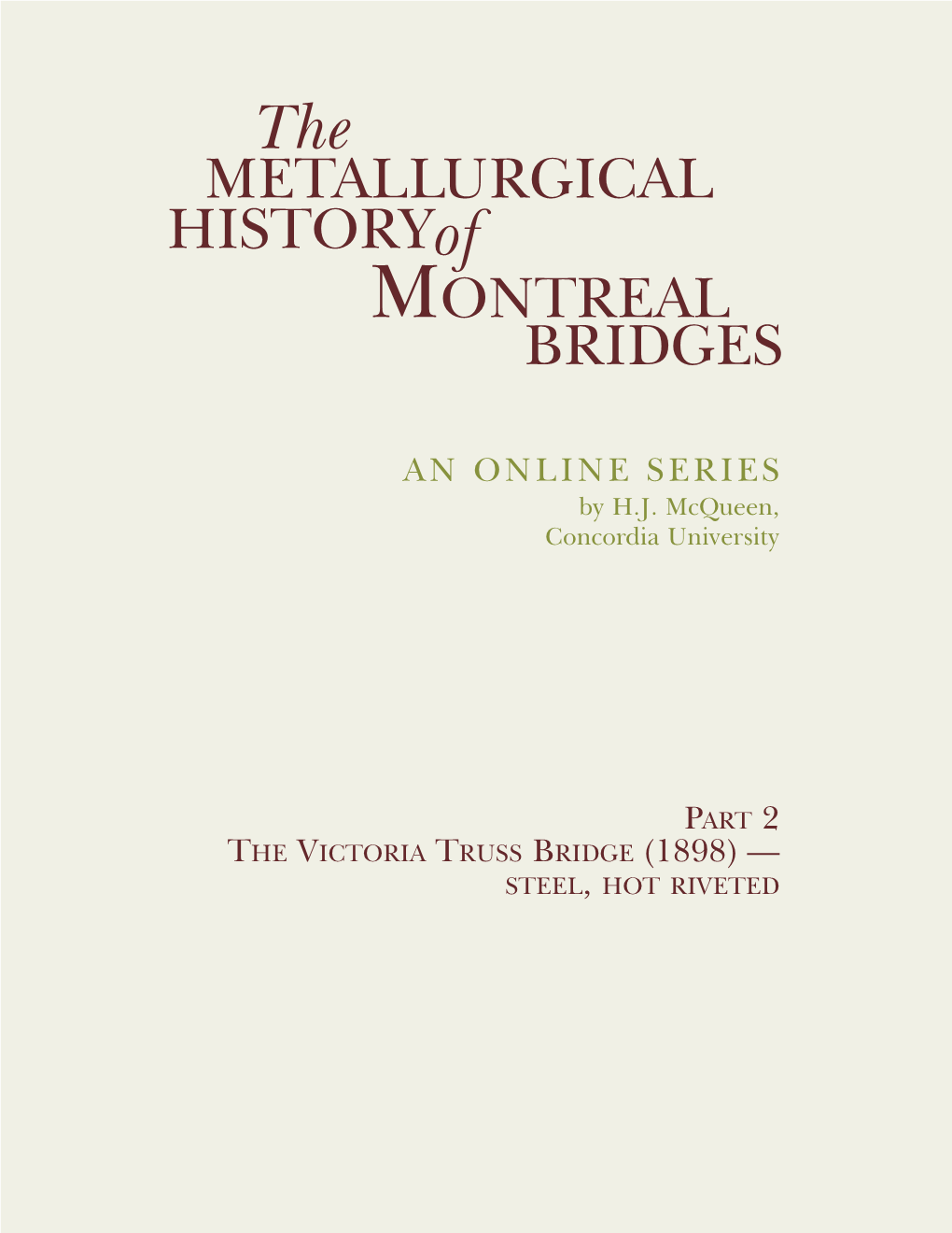Montreal Bridges