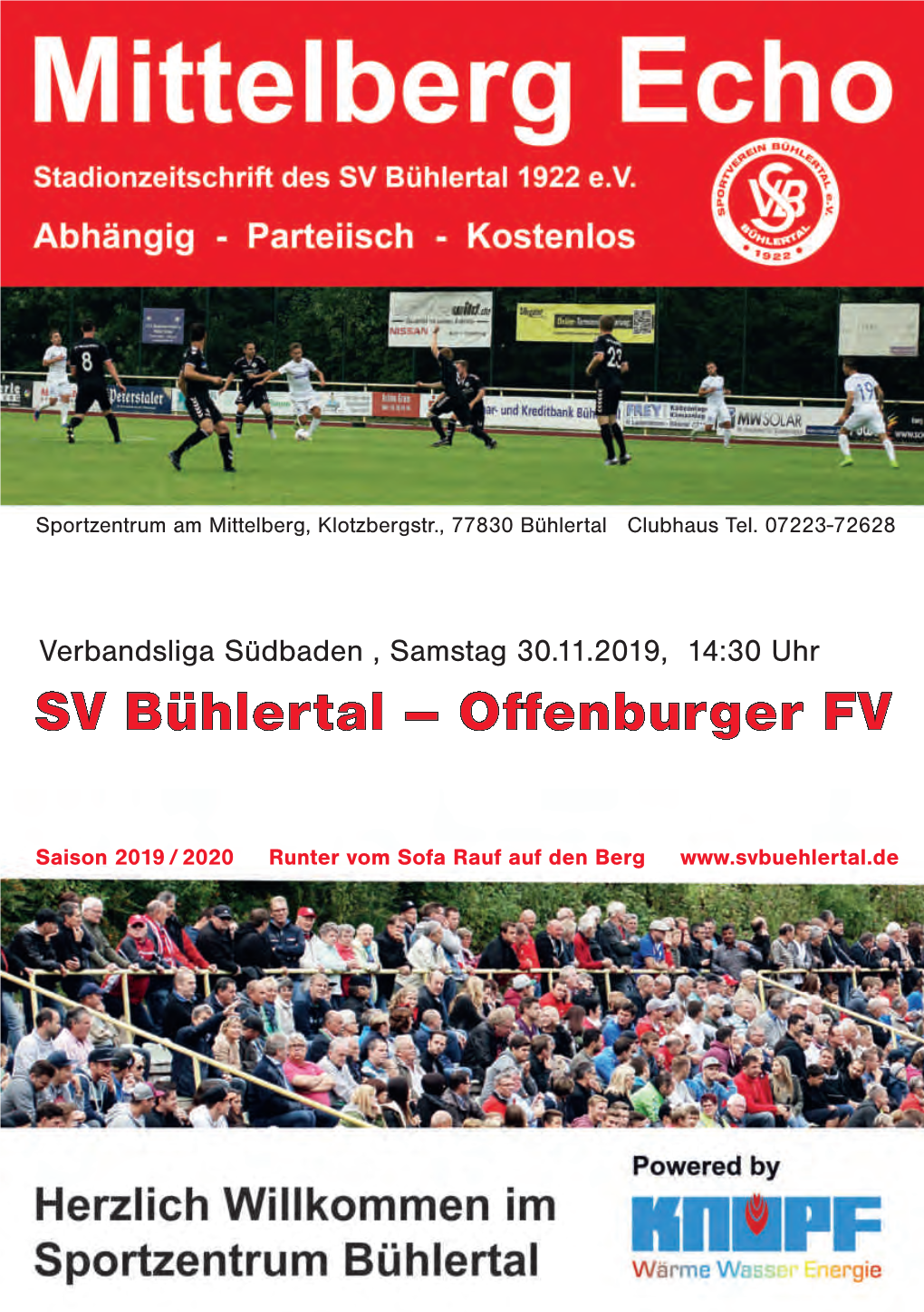 Verbandsliga Südbaden , Samstag 30.11.2019, 14:30 Uhr