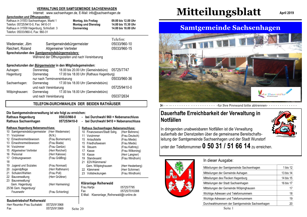 Mitteilungsblatt