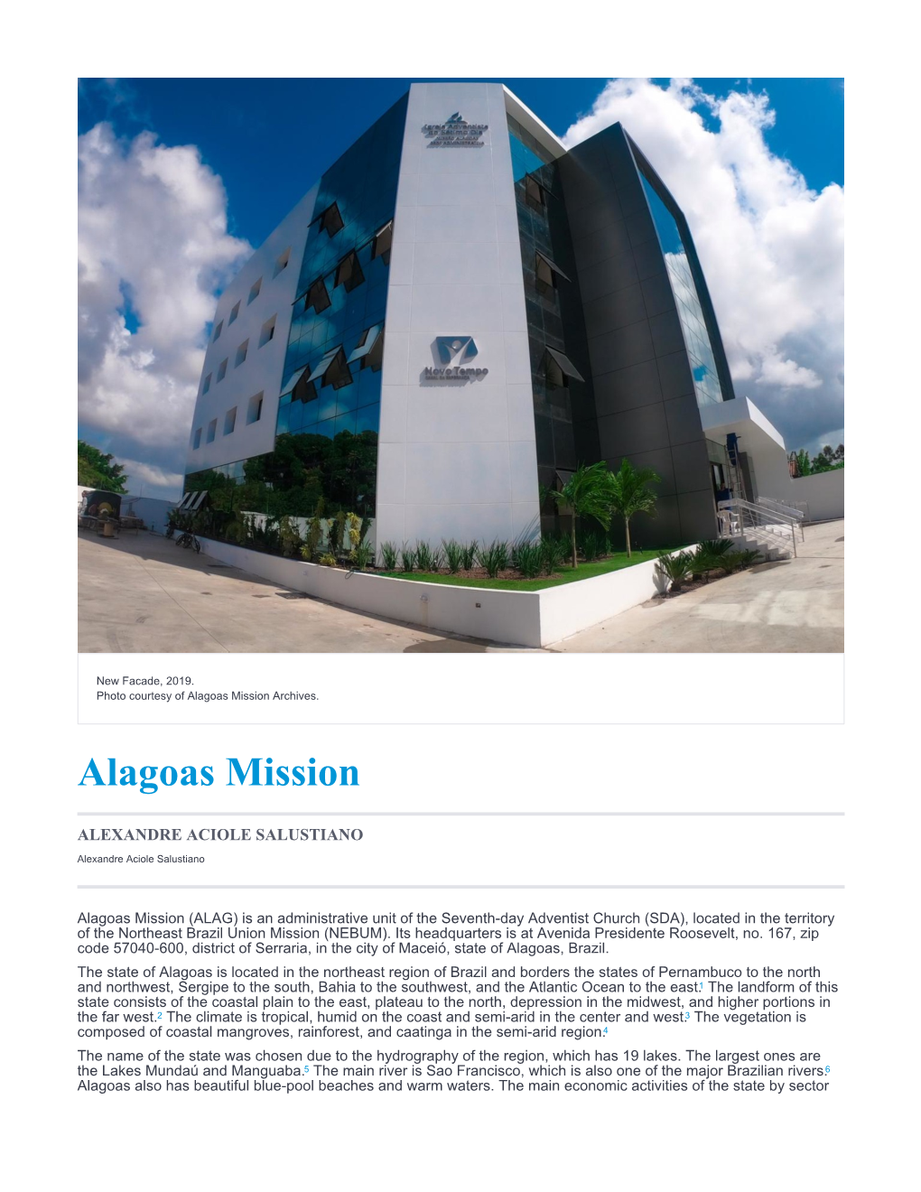 Alagoas Mission Archives