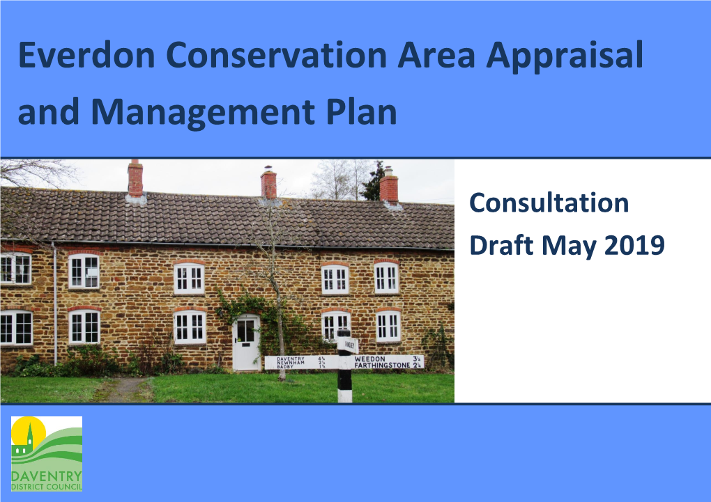 Everdon Conservation Area Appraisal and Management Plan