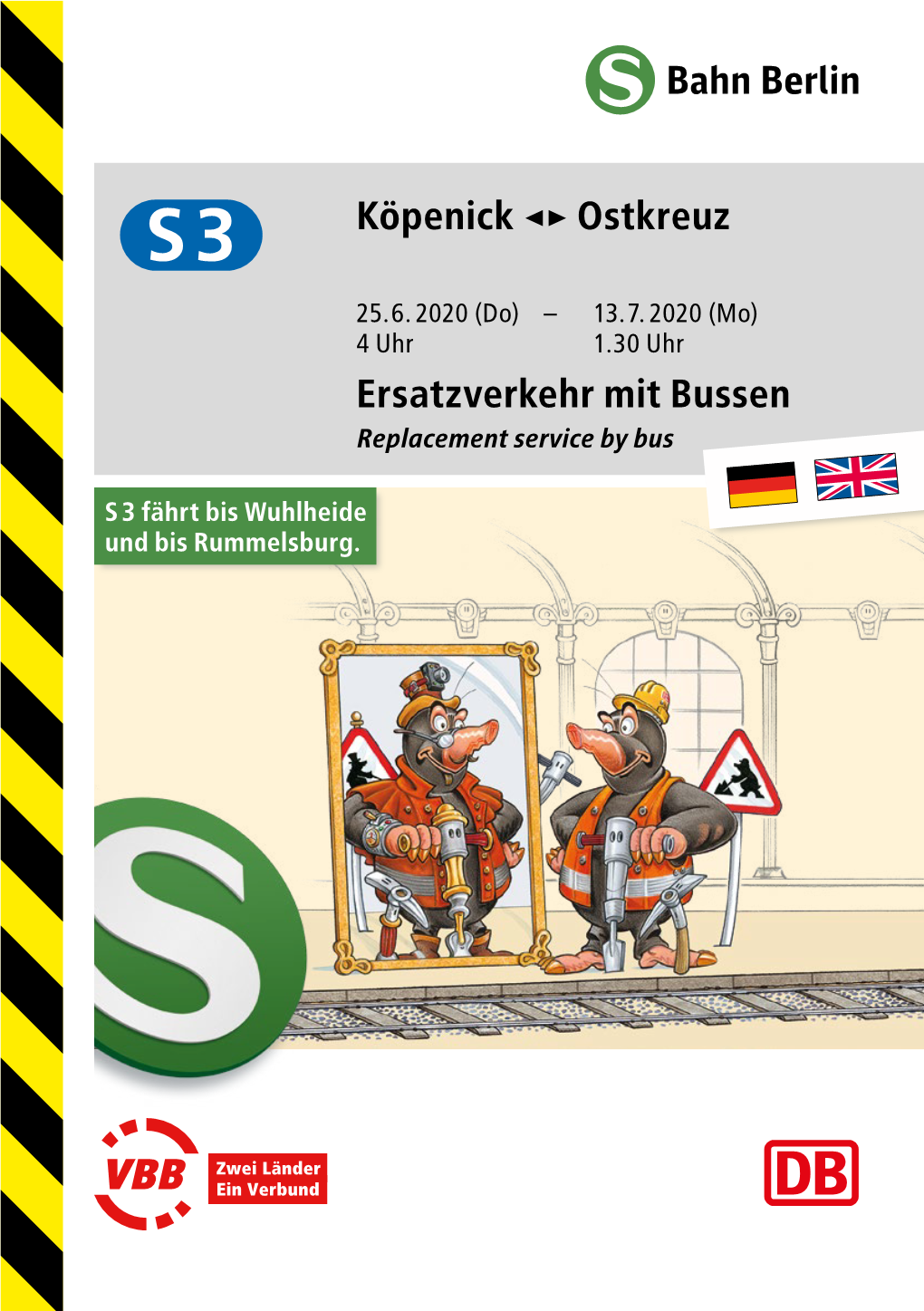 Köpenick &lt;&gt; Ostkreuz Ersatzverkehr Mit Bussen