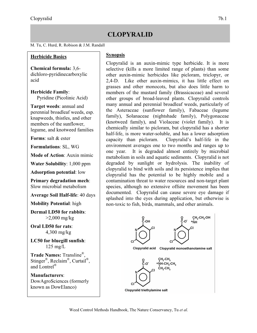 Clopyralid 7B.1