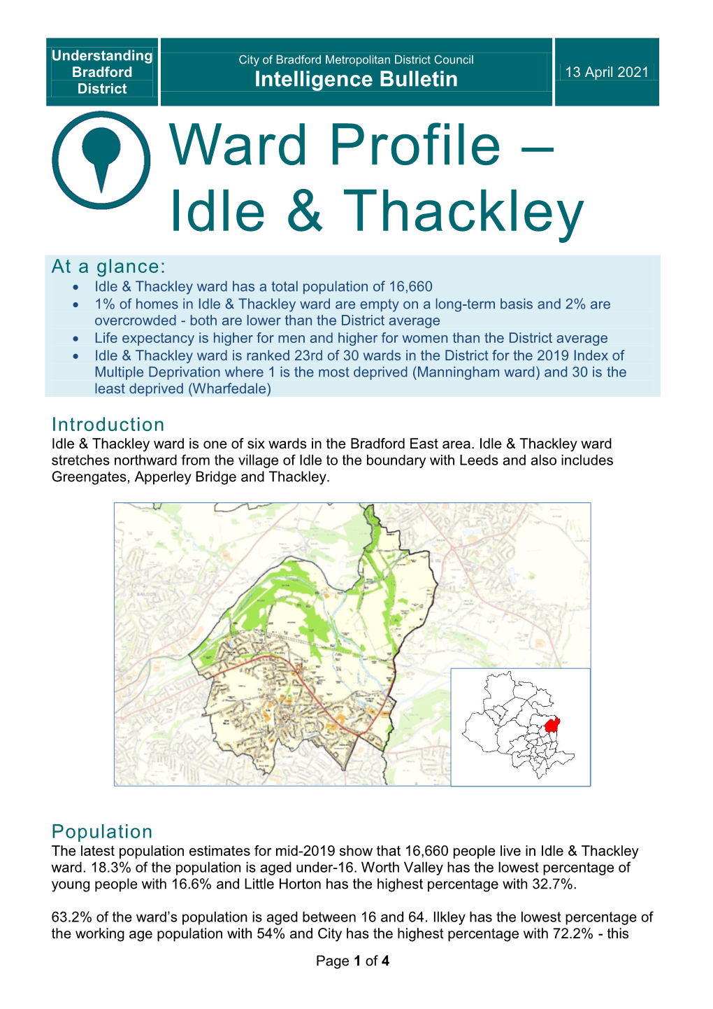 Ward Profile – Idle & Thackley