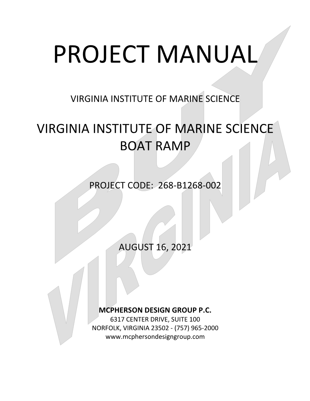 Project Manual