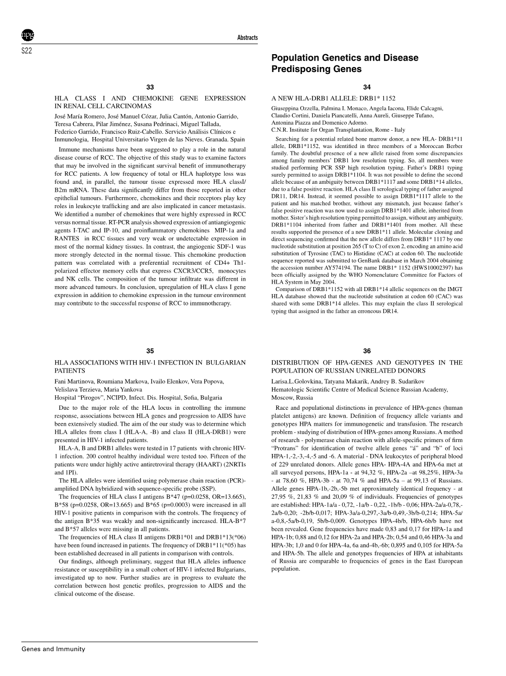 Population Genetics and Disease Predisposing Genes