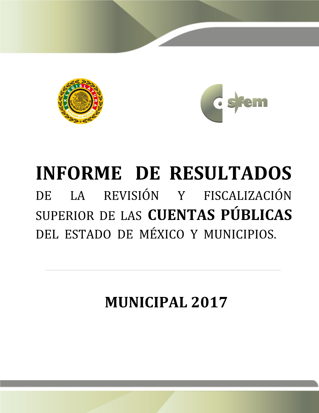 Informe De Resultados De La Revisión Y Fiscalización Superior De Las Cuentas Públicas Del Estado De México Y Municipios