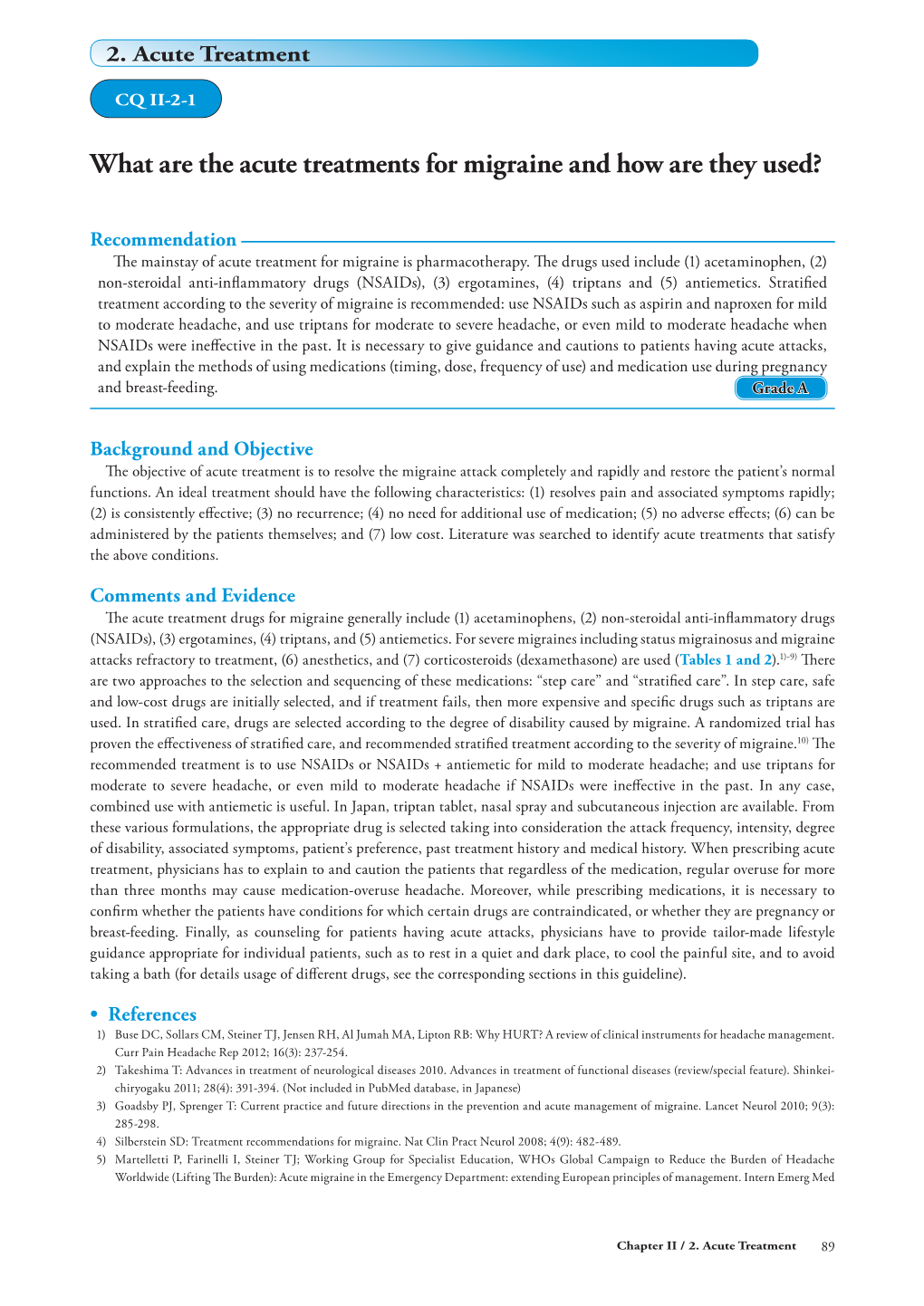 What Are the Acute Treatments for Migraine and How Are They Used?