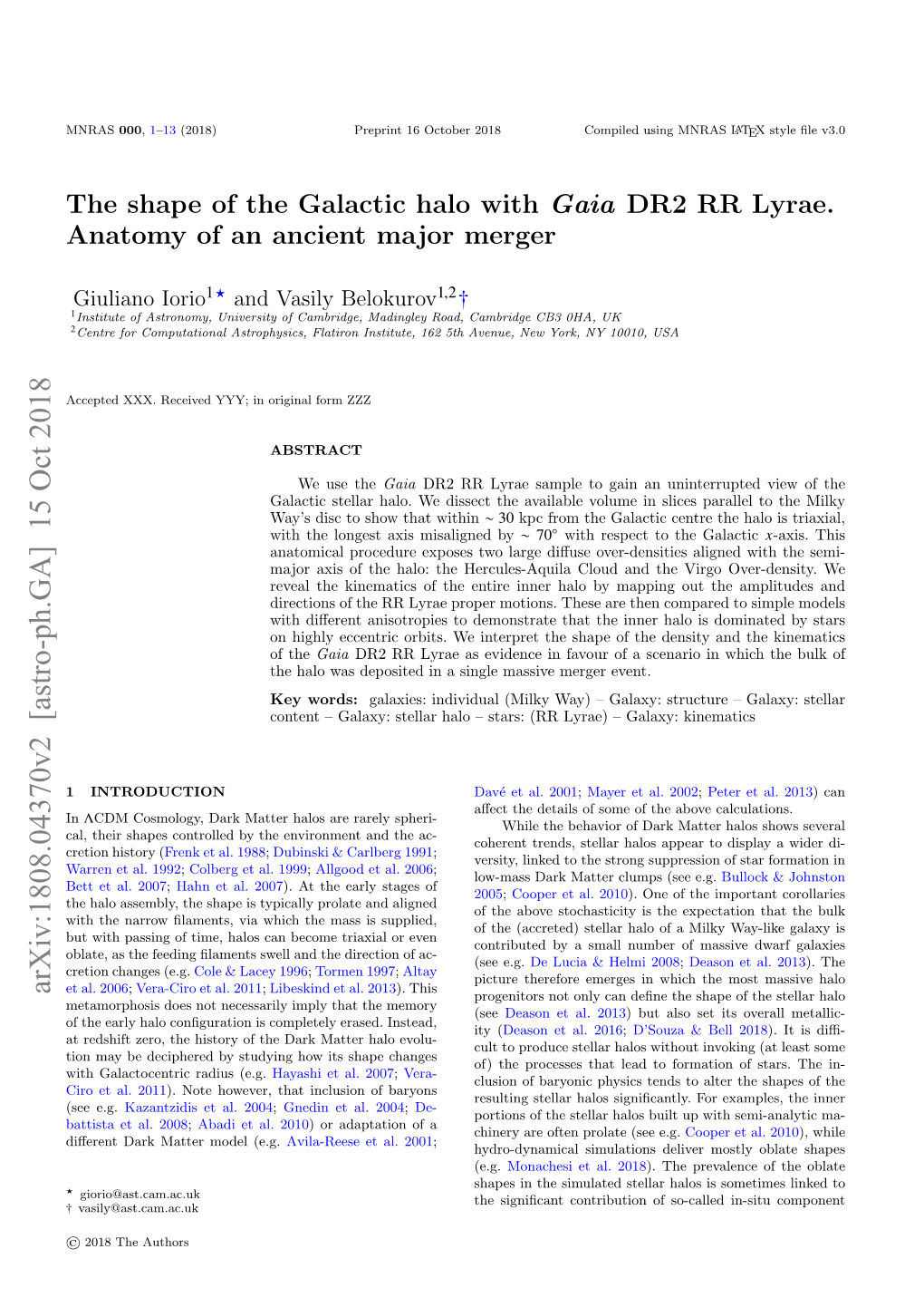 The Shape of the Galactic Halo with Gaia DR2 RR Lyrae