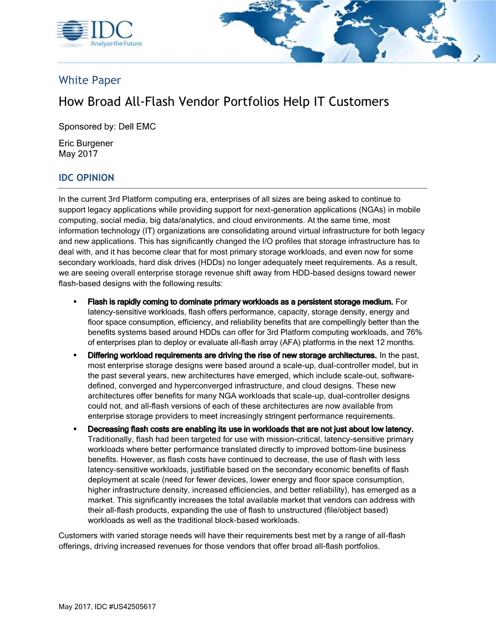 How Broad All-Flash Vendor Portfolios Help IT Customers
