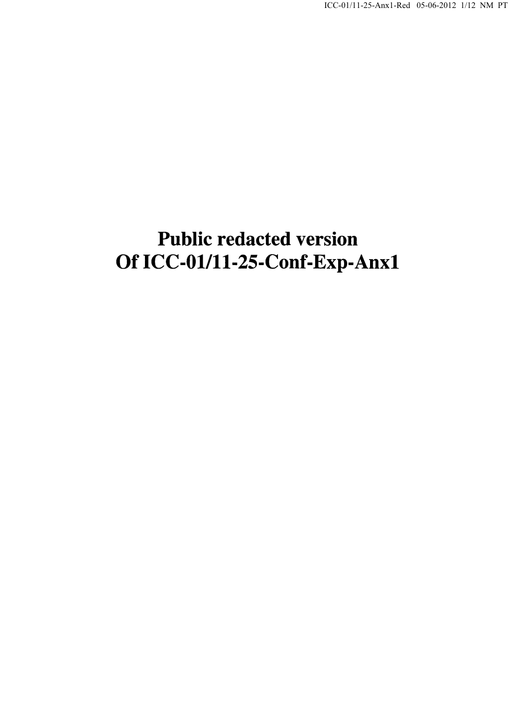 Public Redacted Version of ICC-Ol/11-25-Conf-Exp-Anxl