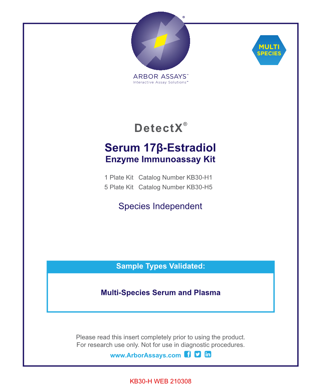 Detectx® Serum 17Β-Estradiol Enzyme Immunoassay Kit