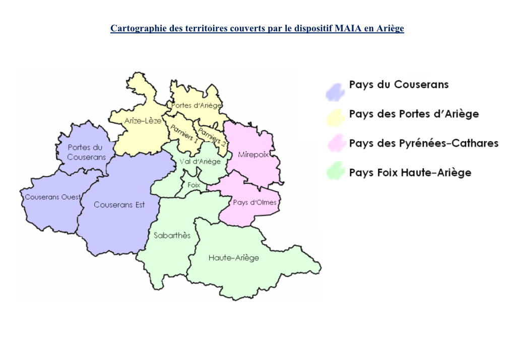 Cartographie Des Territoires Couverts Par Le Dispositif MAIA En Ariège