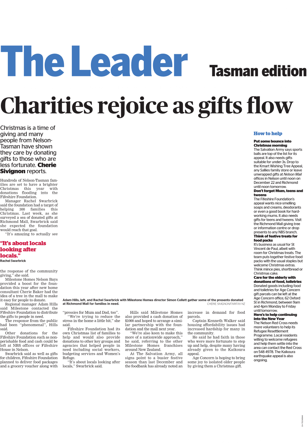 Charities Rejoice As Gifts Flow