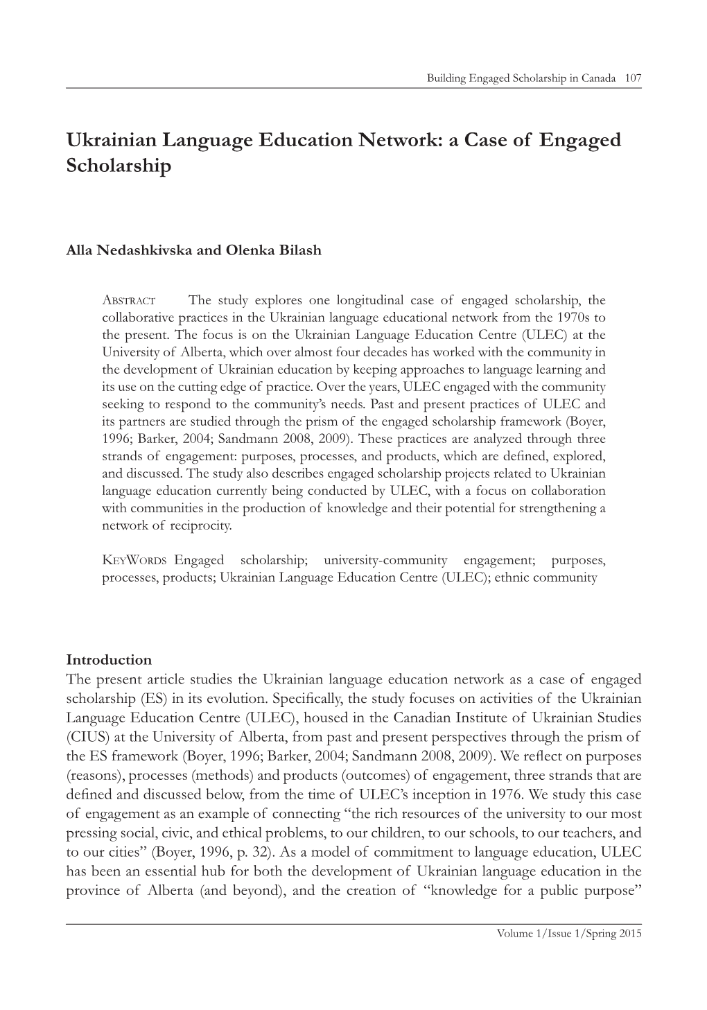 A Case of Engaged Scholarship