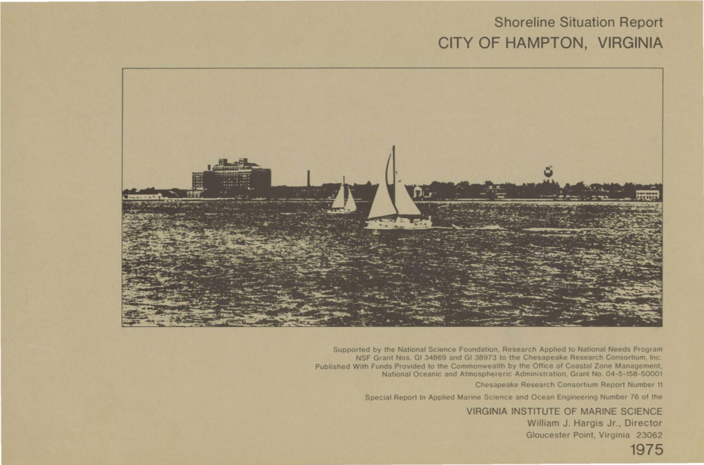 Shoreline Situation Report CITY of HAMPTON, VIRGINIA