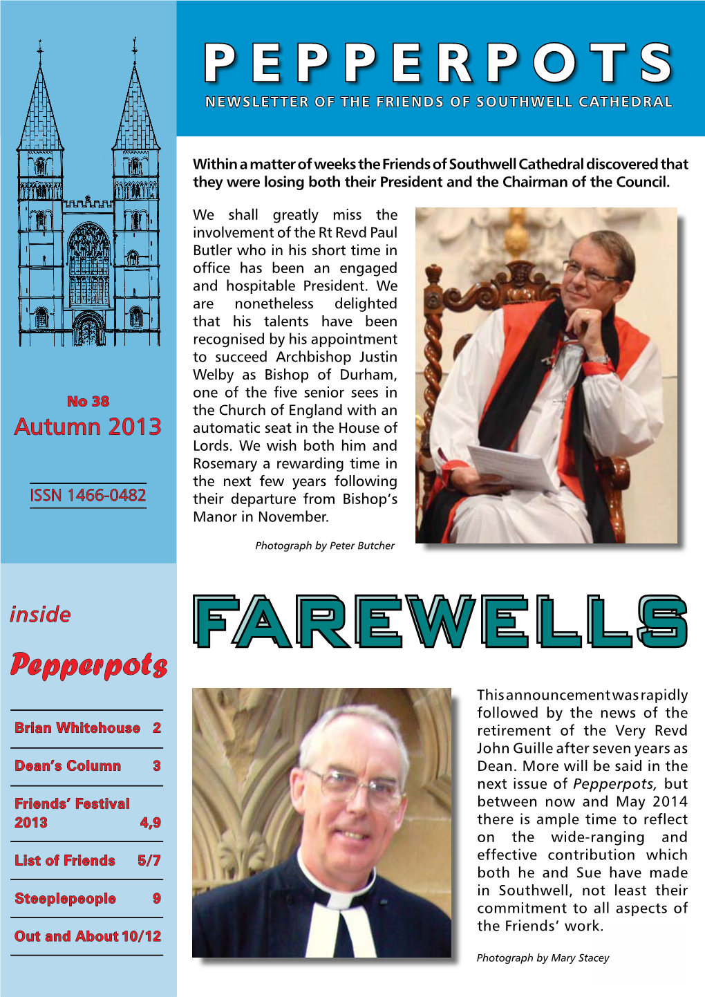 Pepperpots NEWSLETTER of the FRIENDS of SOUTHWELL CATHEDRAL