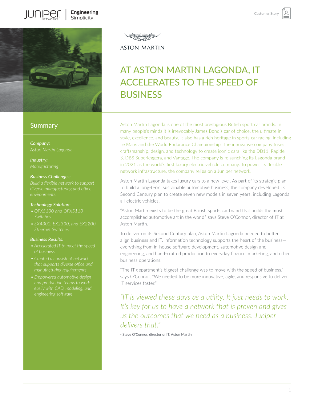 Aston Martin Lagonda Case Study