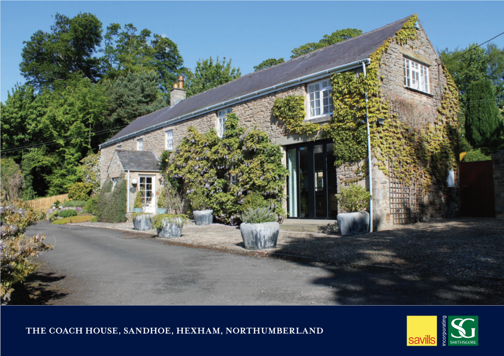 The Coach House, Sandhoe, Hexham, Northumberland