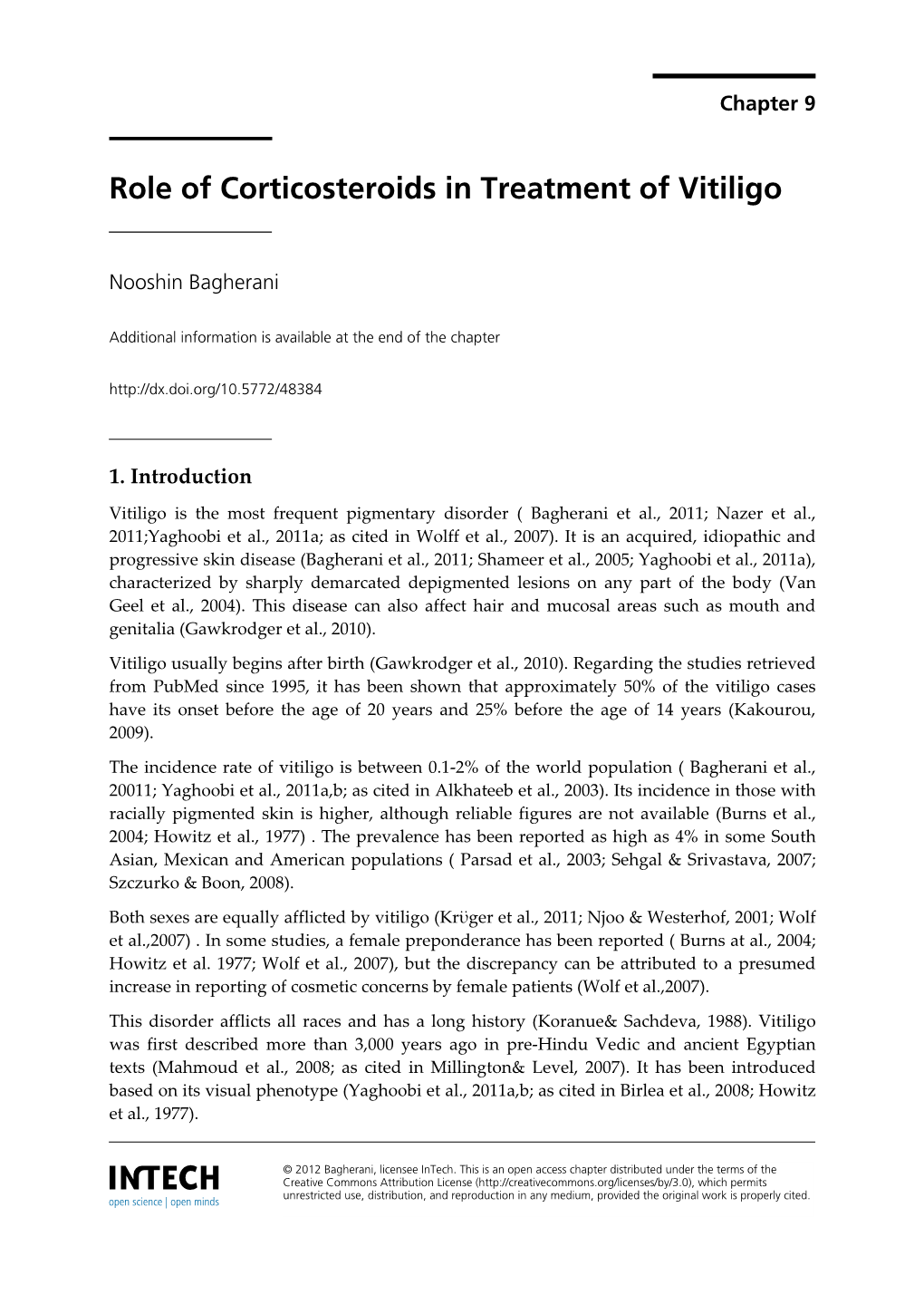 Role of Corticosteroids in Treatment of Vitiligo