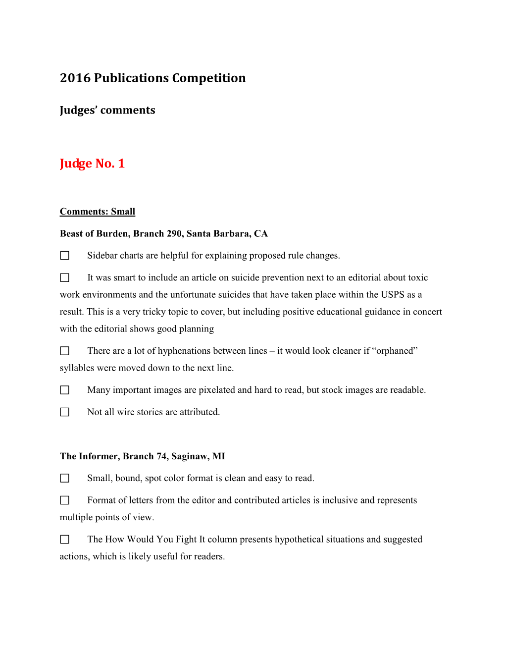 2016 Publications Competition Judge No. 1