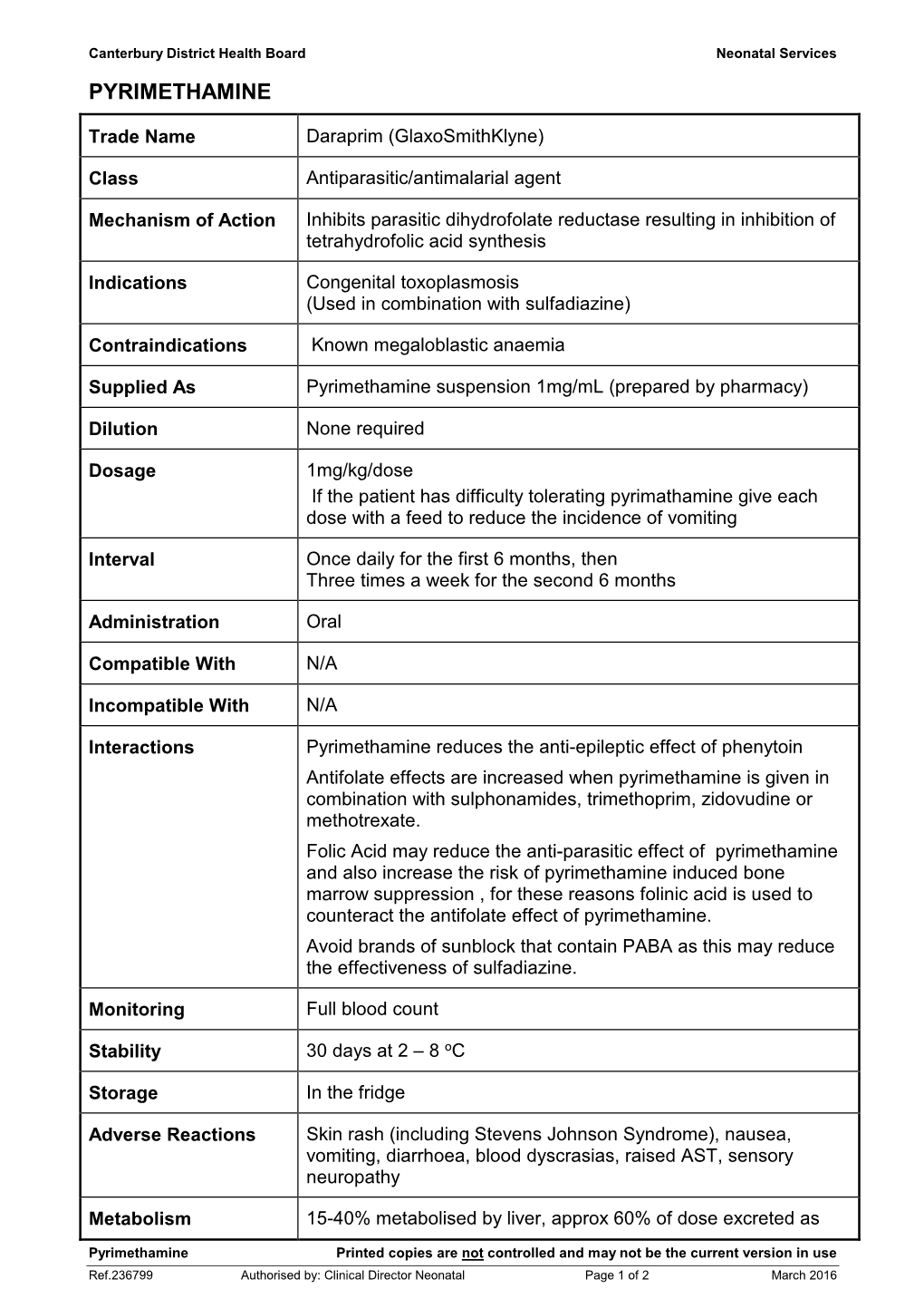 Pyrimethamine