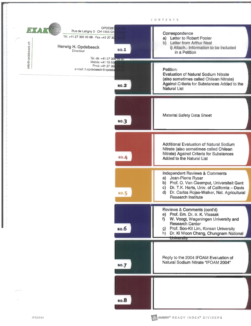 Sodium Nitrate 2005