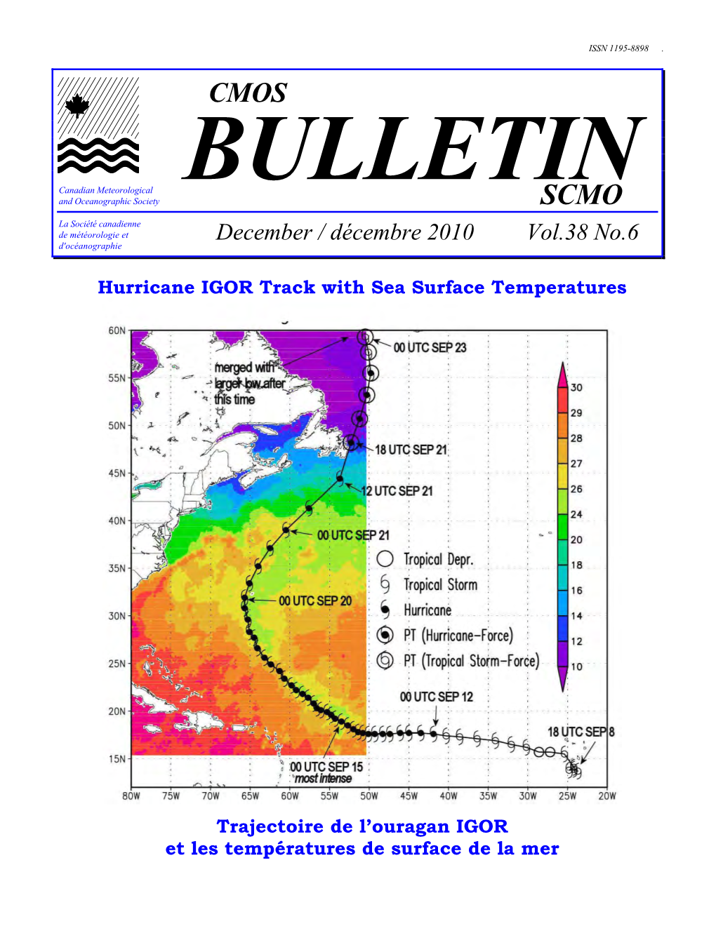 CMOS Bulletin SCMO Volume 38 No. 6 December 2010