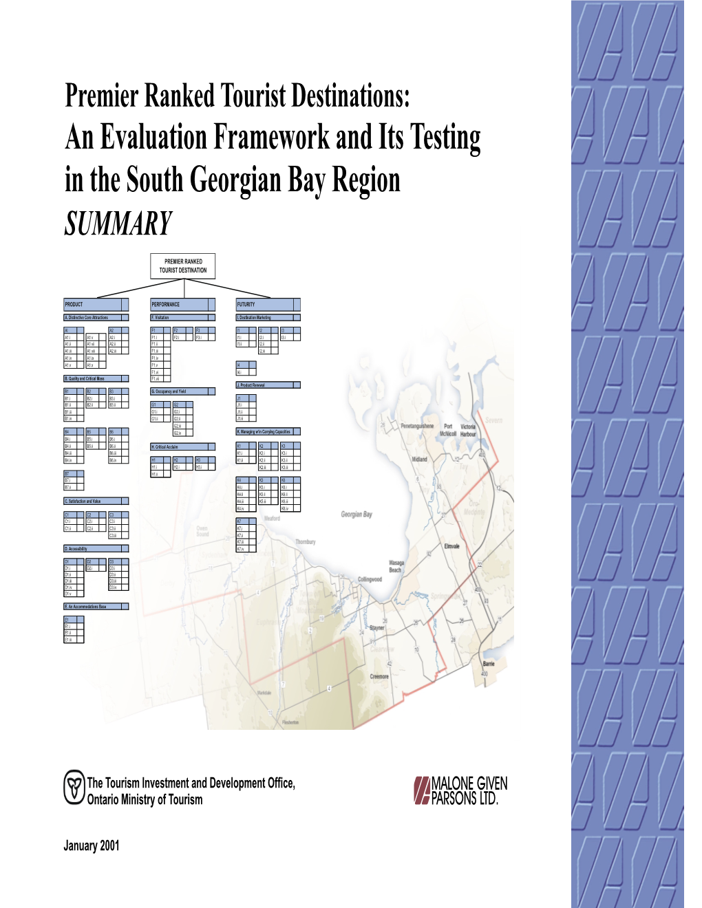 An Evaluation Framework and Its Testing in the South Georgian Bay Region SUMMARY
