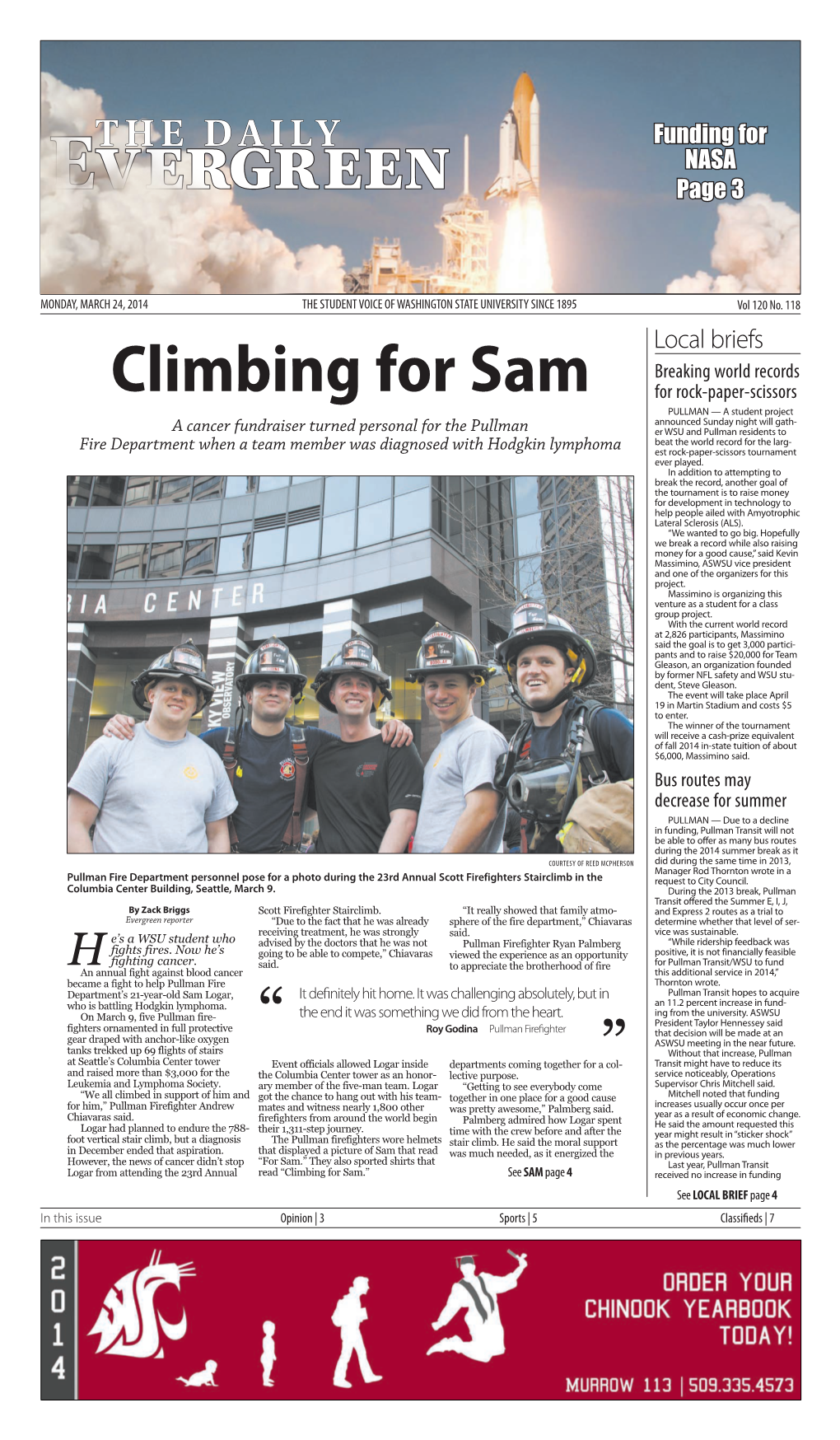 Climbing for Sam