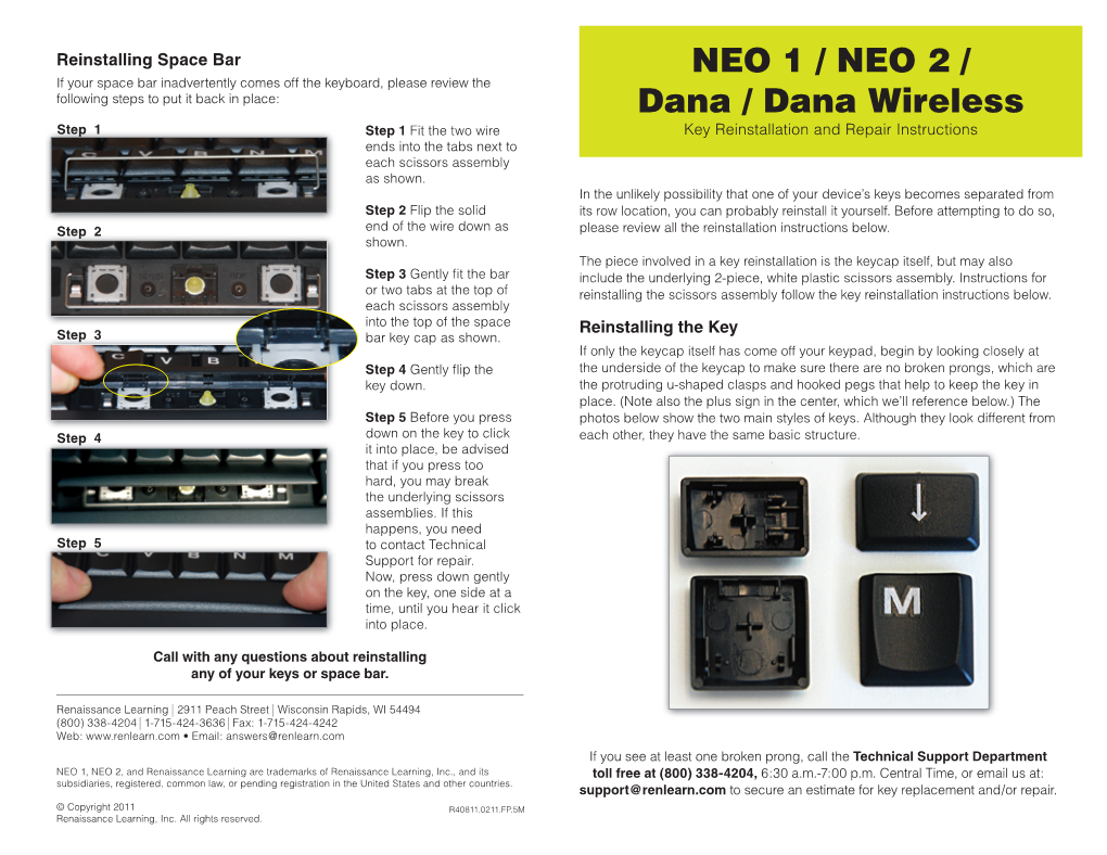 NEO 1 / NEO 2 / Dana / Dana Wireless