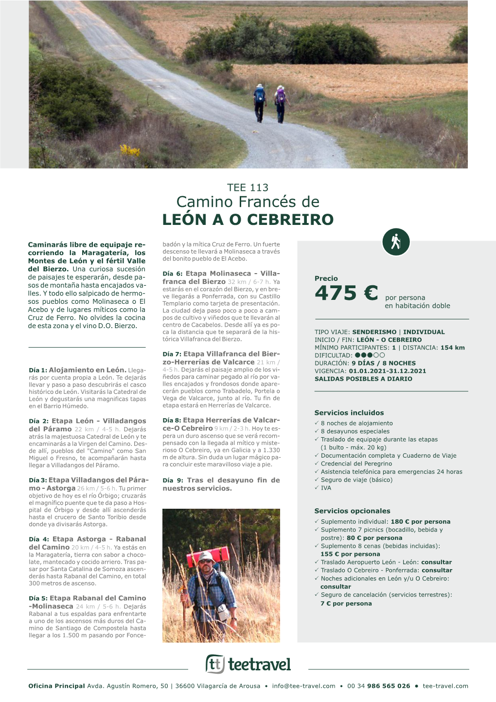 Camino Francés De LEÓN a O CEBREIRO