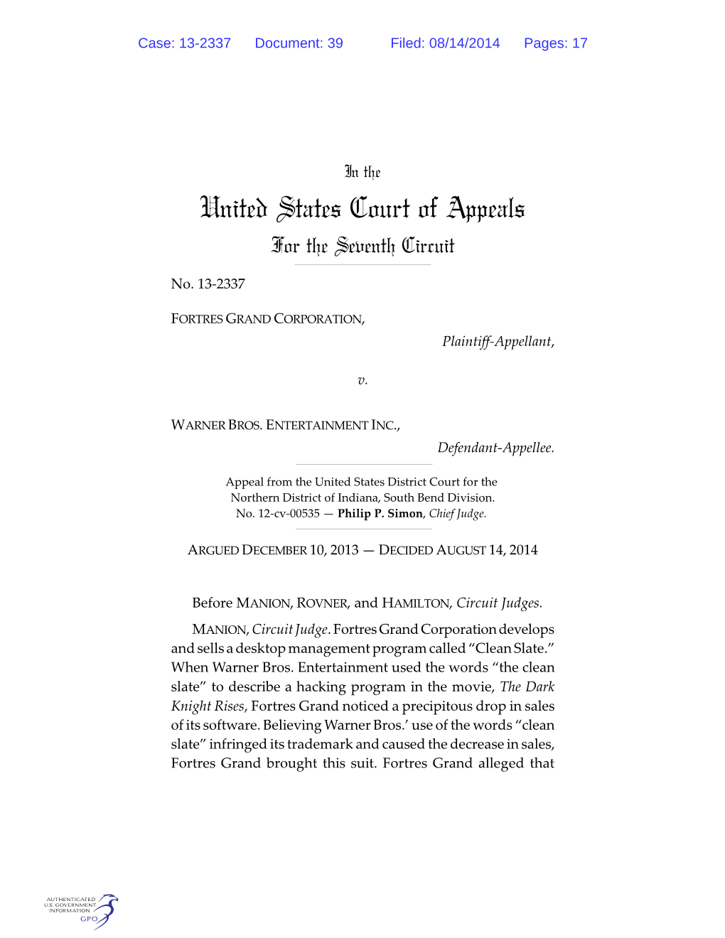 United States Court of Appeals for the Seventh Circuit