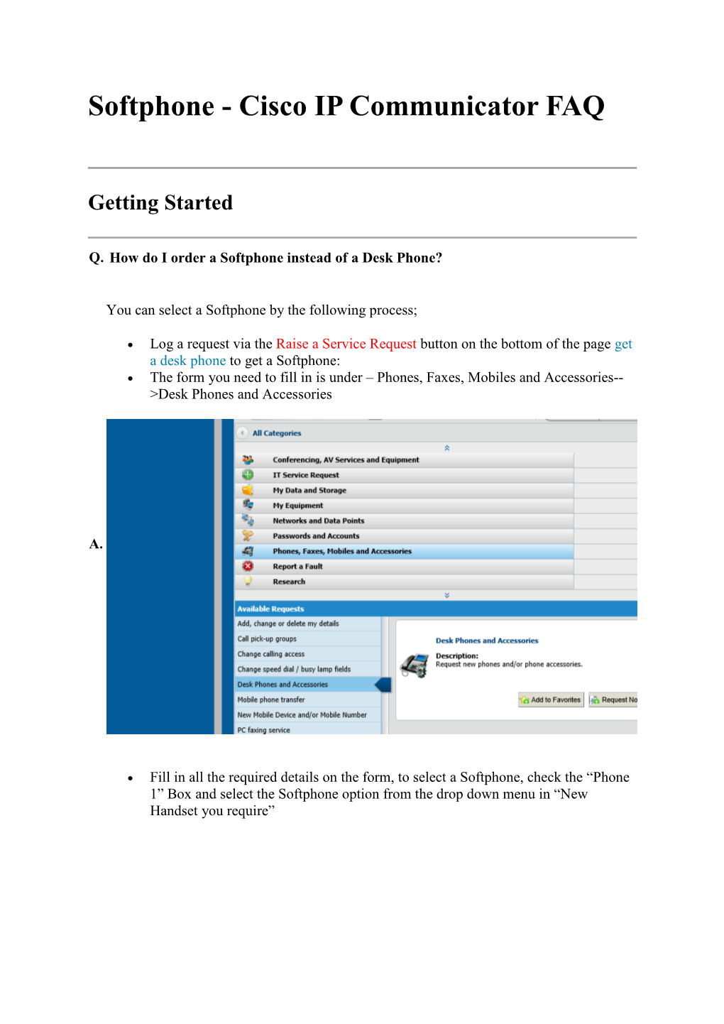 Softphone - Cisco IP Communicator FAQ