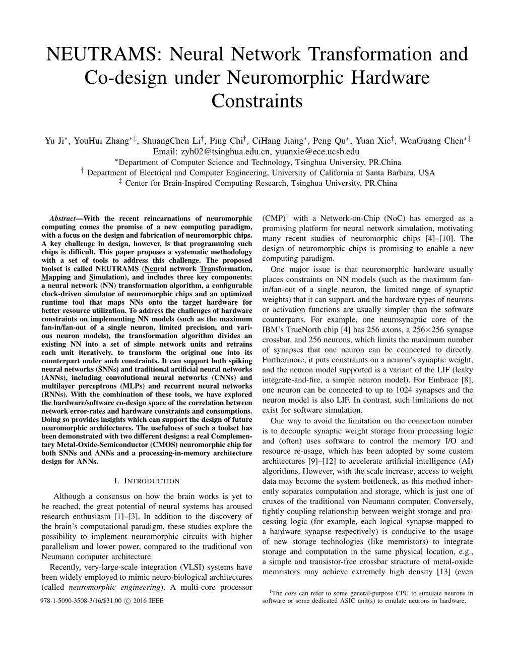 Neural Network Transformation and Co-Design Under Neuromorphic Hardware Constraints