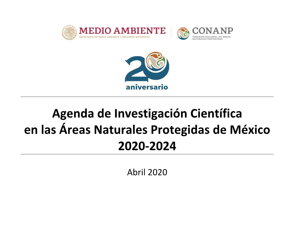 Agenda Cientifica CONANP 2020.Pdf