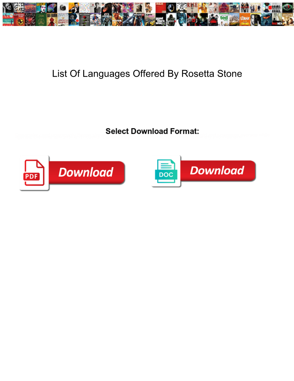 List of Languages Offered by Rosetta Stone