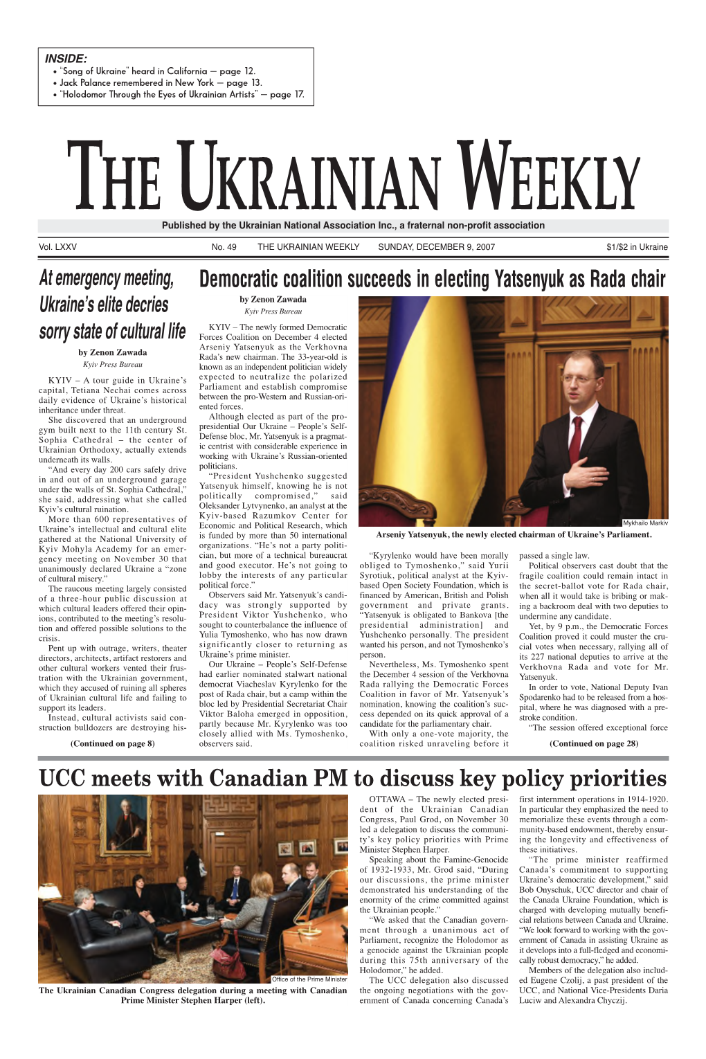 The Ukrainian Weekly 2007, No.49