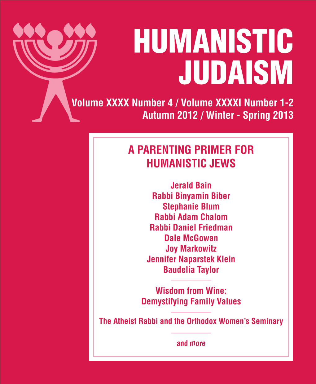 A Parenting Primer for Humanistic Jews