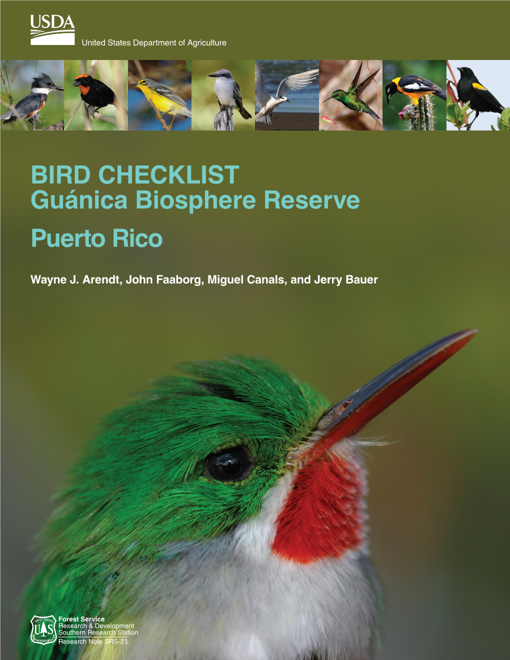 Bird Checklist Guánica Biosphere Reserve Puerto Rico