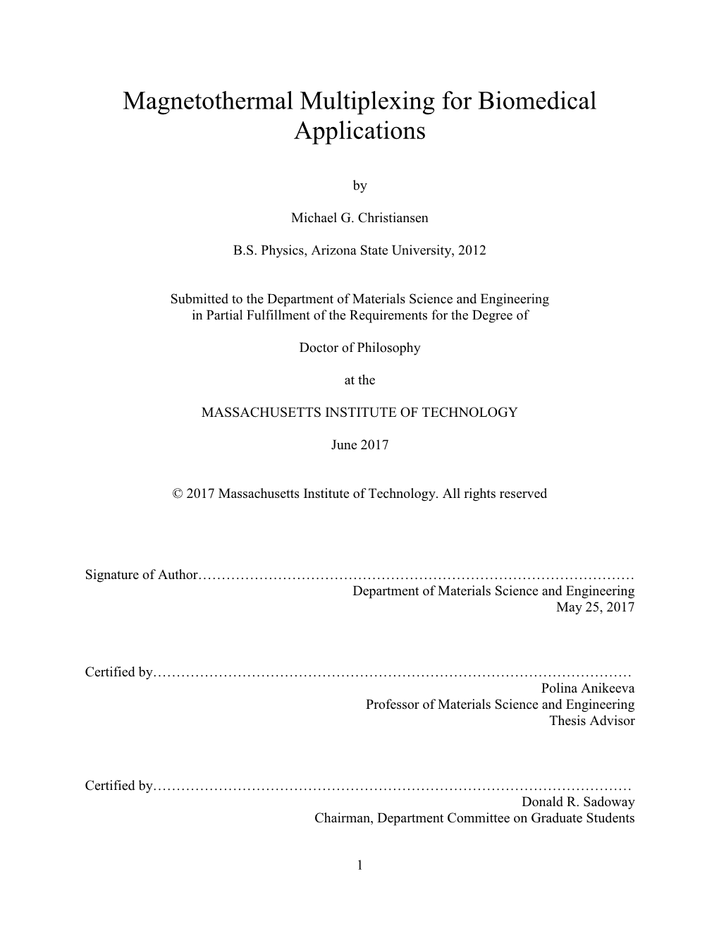 Magnetothermal Multiplexing for Biomedical Applications