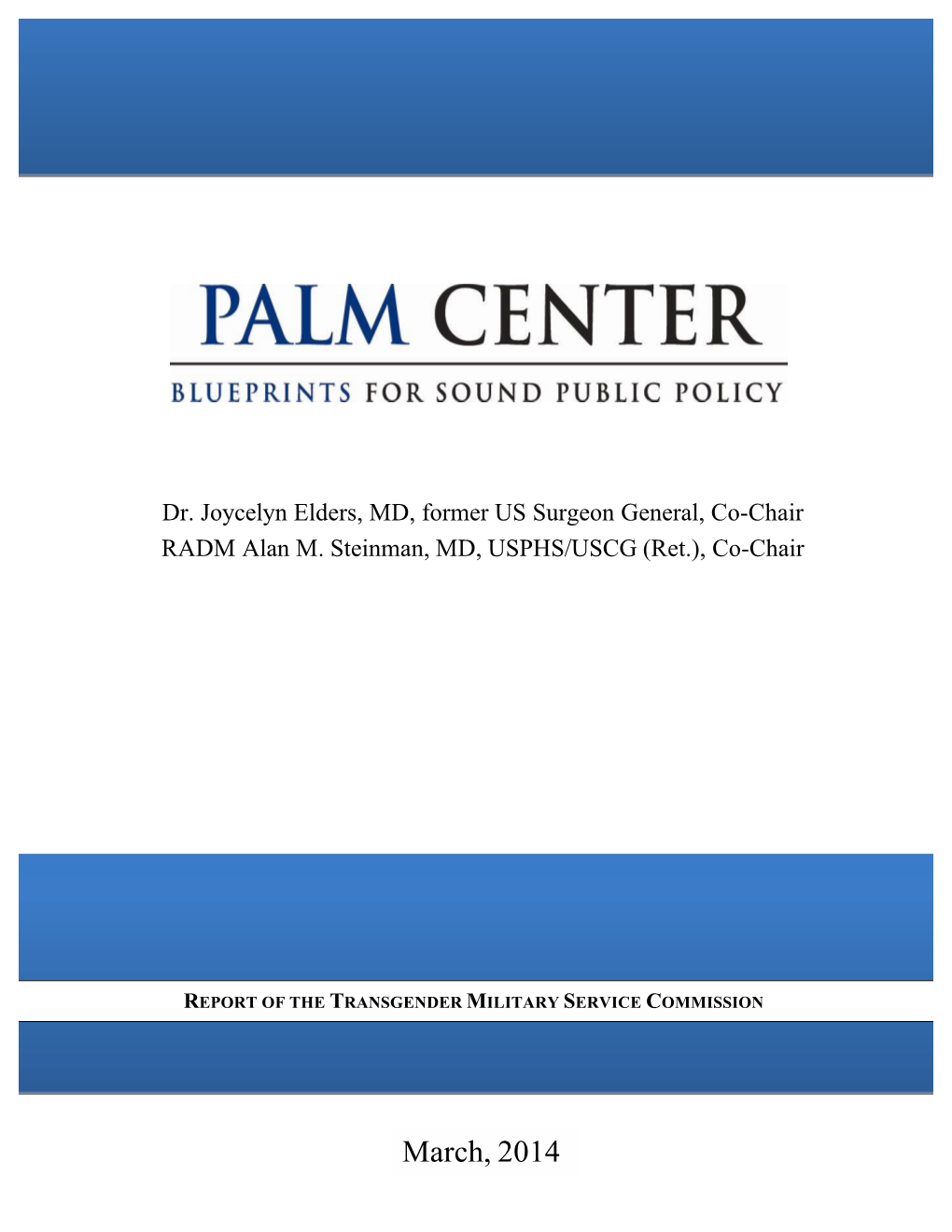 2014 Report from the Transgender Military Service Commission