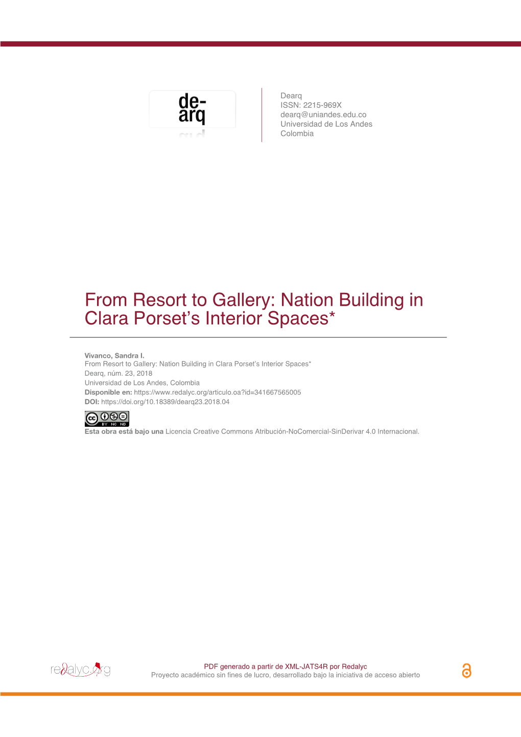 From Resort to Gallery: Nation Building in Clara Porset's